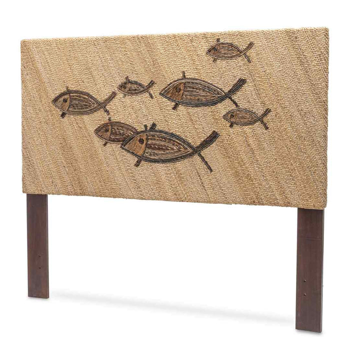 School of Fish Weave Queen Headboard