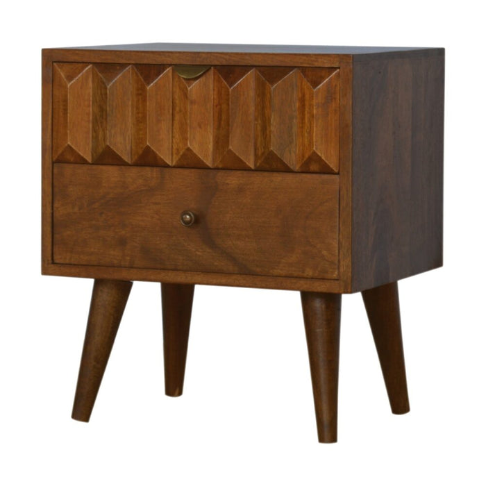 Chestnut Prism Bedside